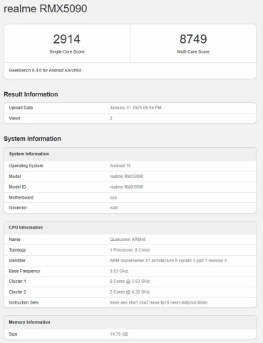realme GT7