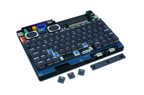 (вых+) Игровой ретро-ноутбук Msxbook умеет читать картриджи
